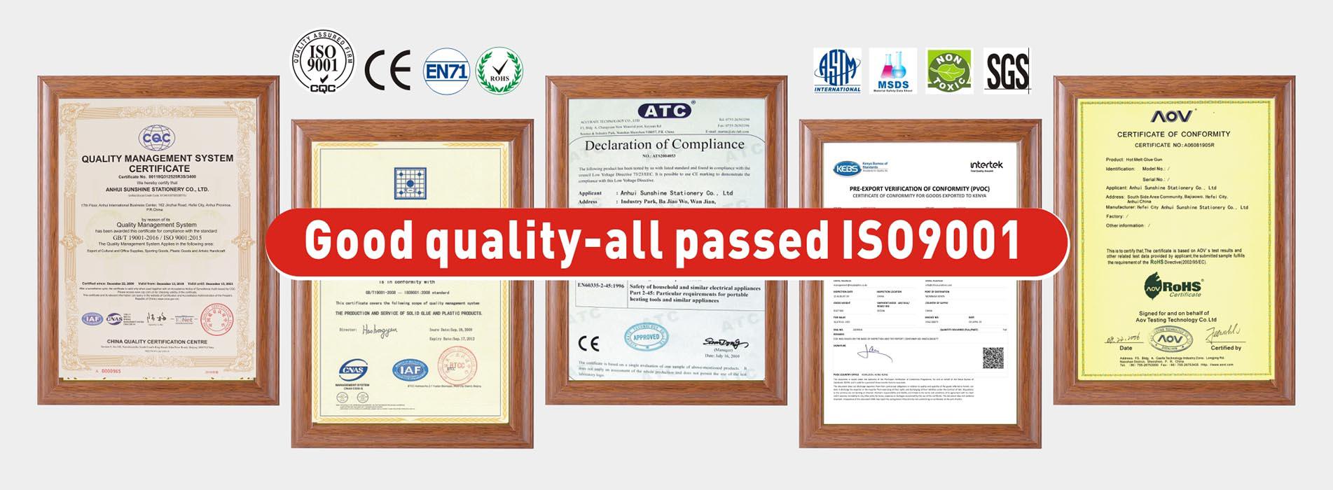 Сертификат Фоска ISO9001