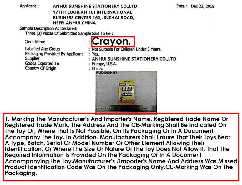 wholesale safety crayon for kids