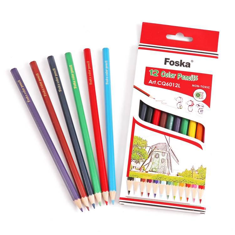 wooden artists colored pencil set