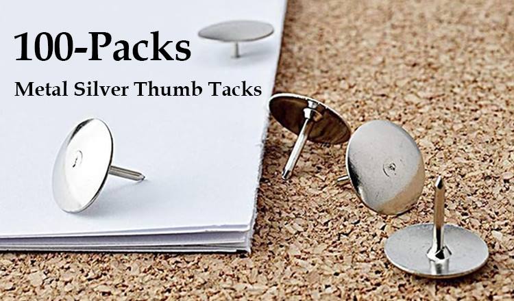 100pcs Nickle Thumb tacks