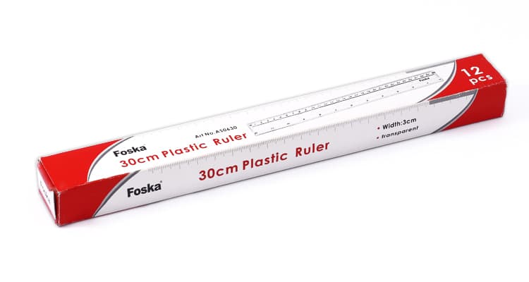 Box Packaging Plastic Rulers