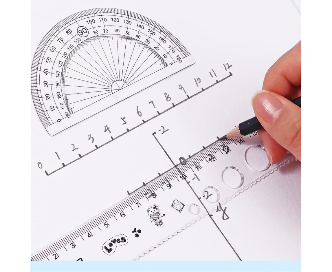 clear and durable Plastic Ruler