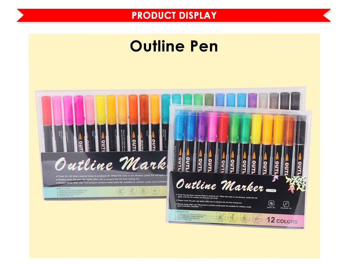 high-quality Outline Marker Pens