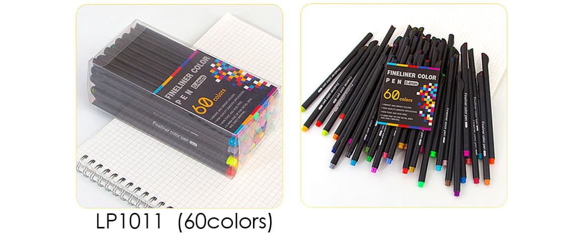 60 colors fineliner marker pen