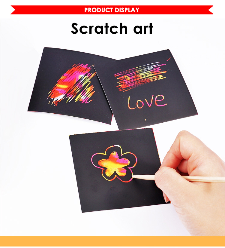 Scratch art cardboard for Toddlers