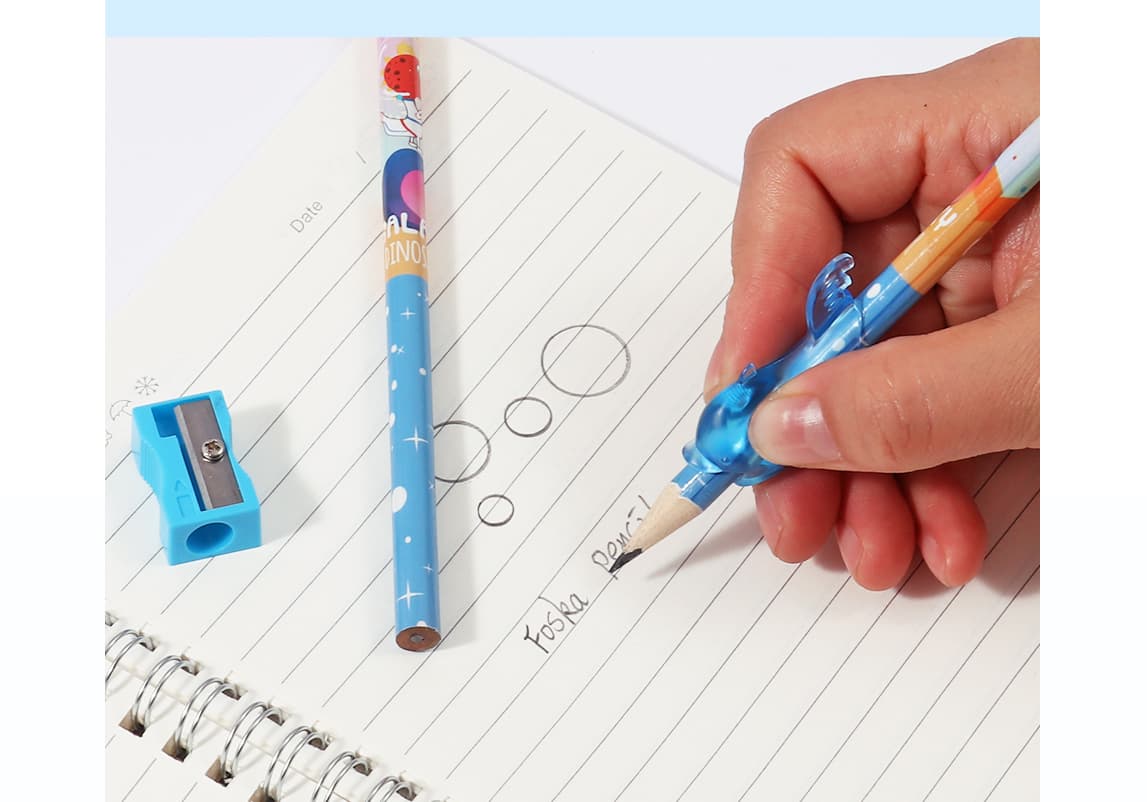 pencil set with eraser sharpener