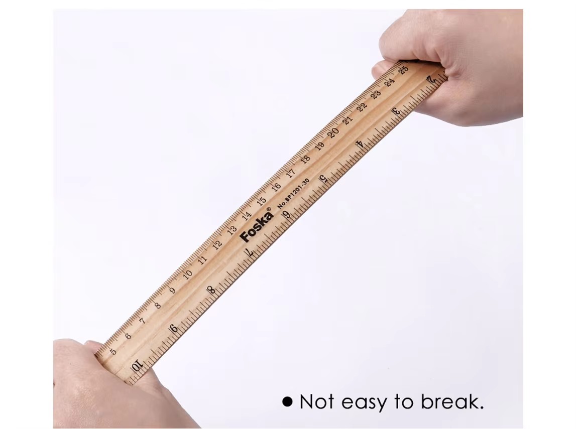 Natural Pine Wood Ruler 