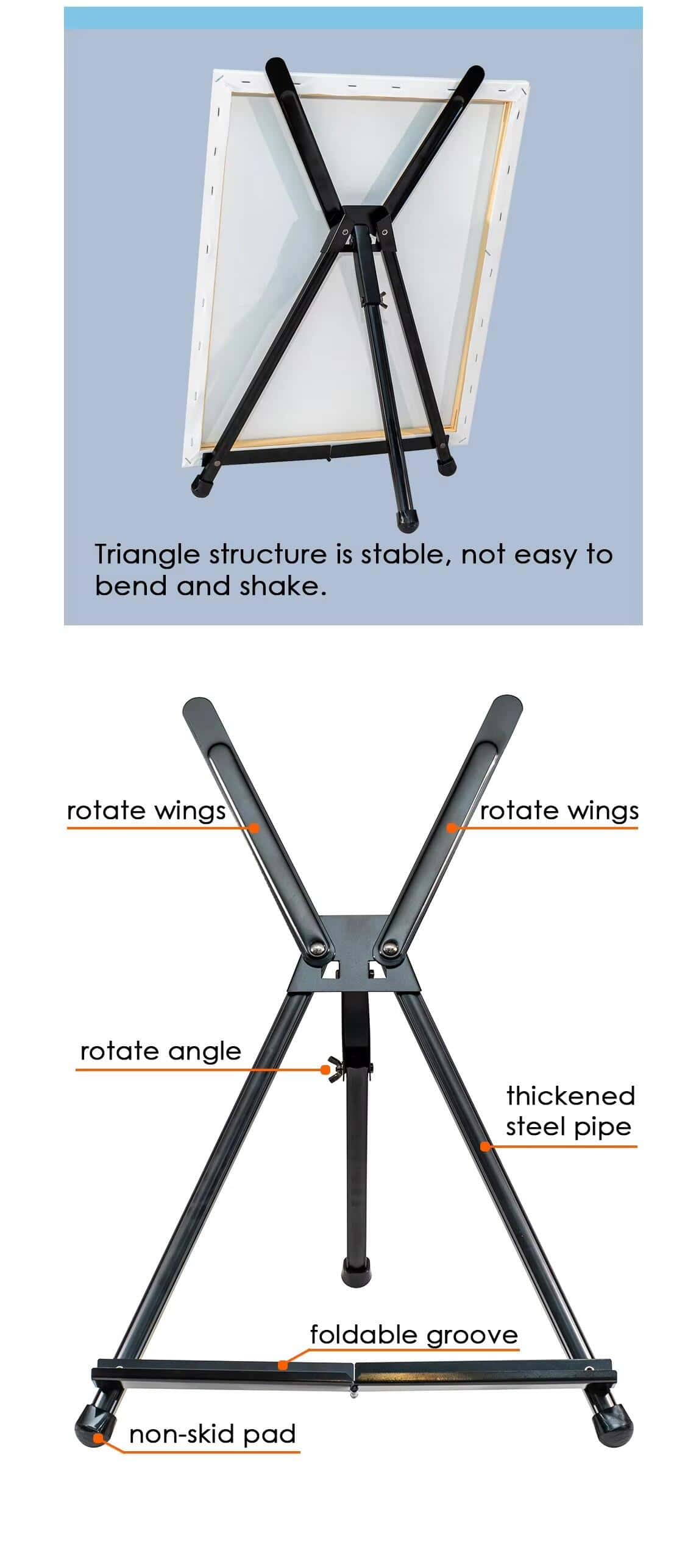 Metal Tripod Display Easel 