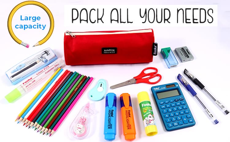 Assorted Colors Pencil Bag