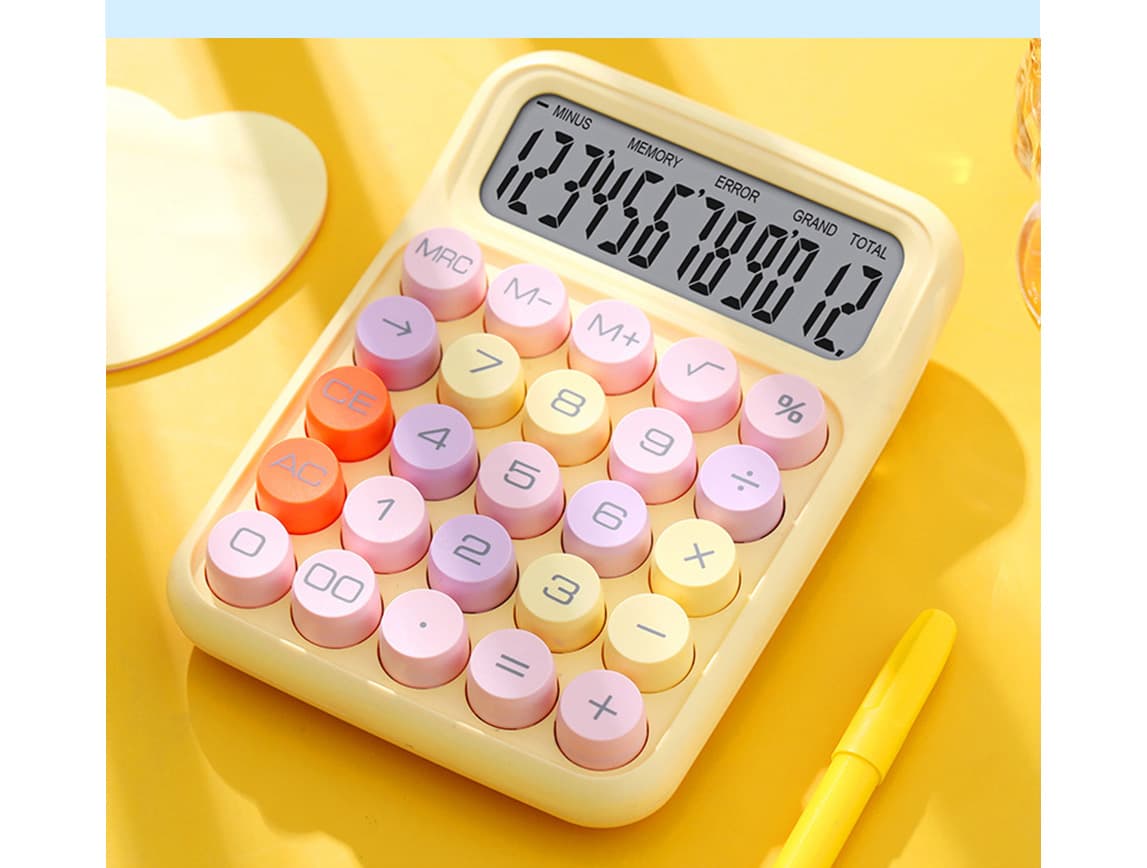 Bright-colored calculator