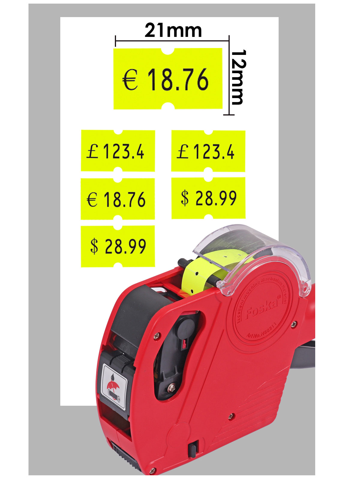 Neon Adhesive Price Label