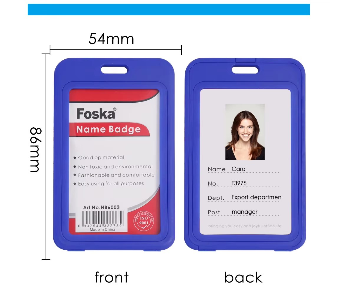 Vertical Style Name Badge