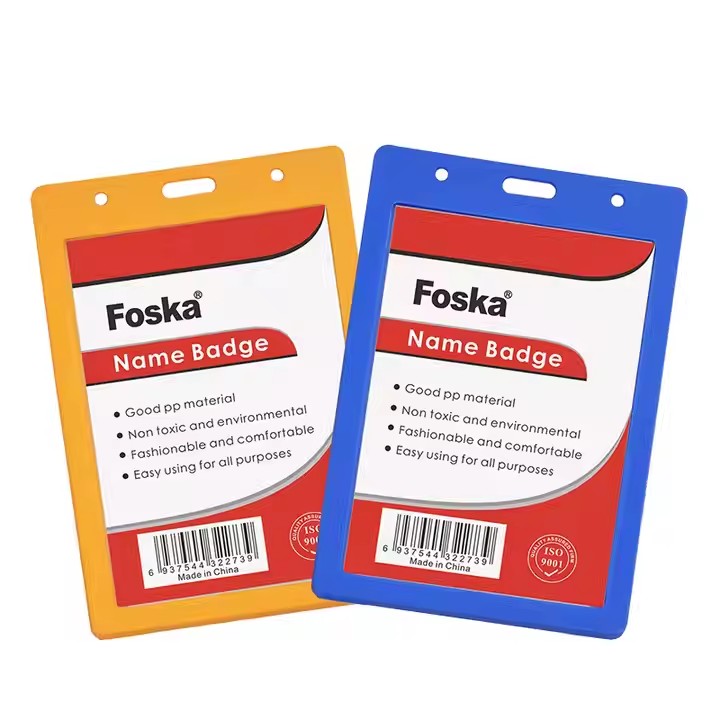 Vertical Style Name Card Badge