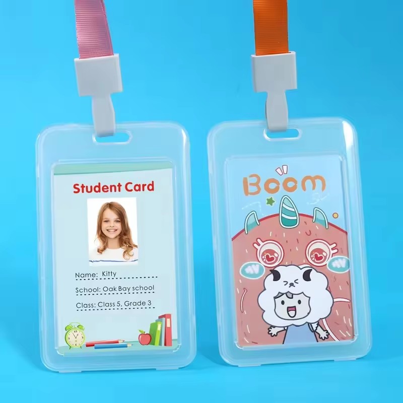 Name badge with lanyard