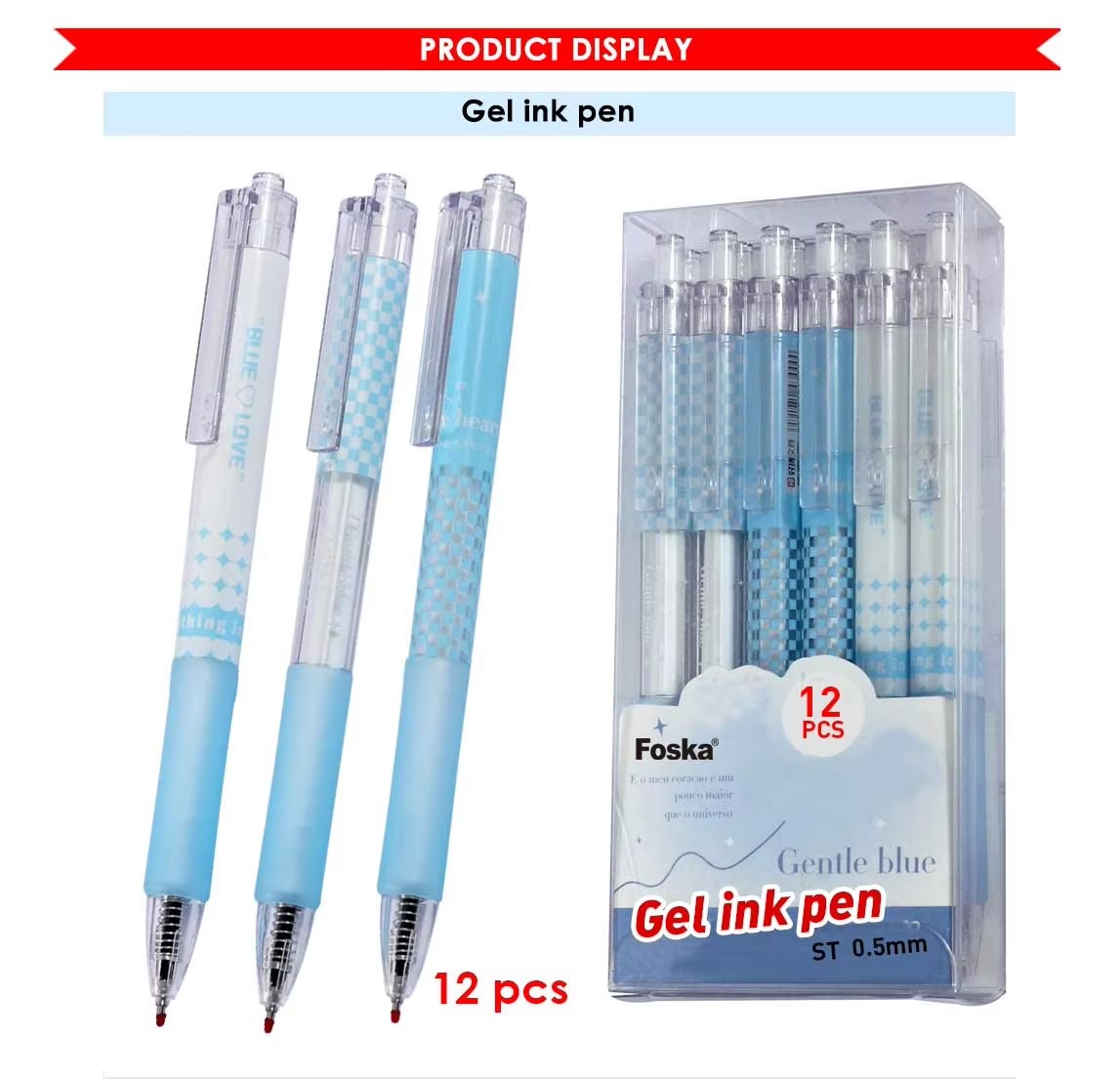 black gel ink pen