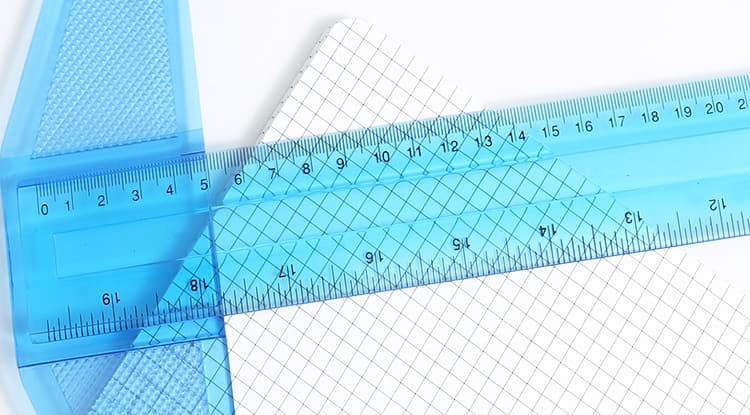 Transparent T-Plastic Ruler