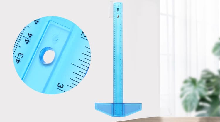 Hook Design T-Plastic Ruler