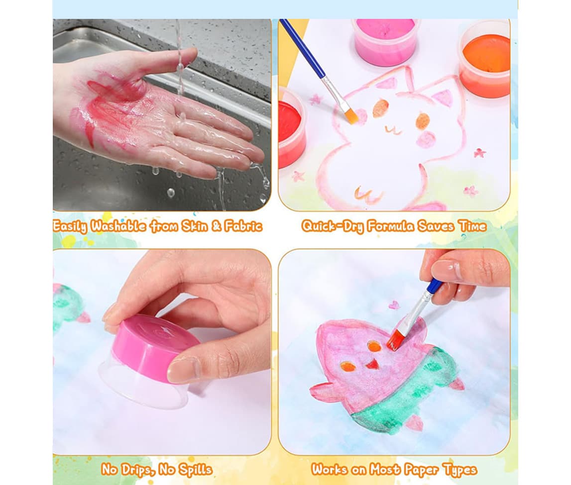 Spill-proof  Washable Paint for DIY