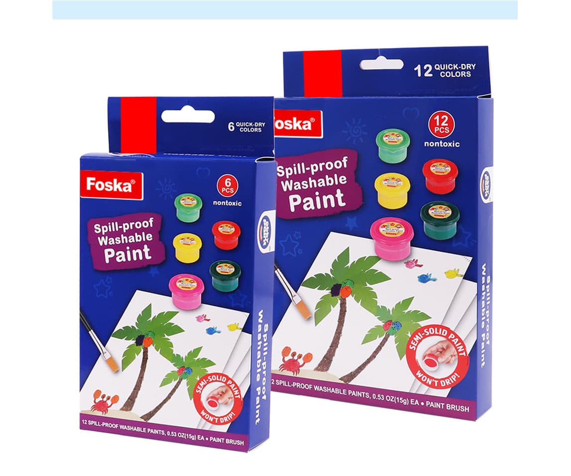 Spill-proof  Washable Paint for Kids
