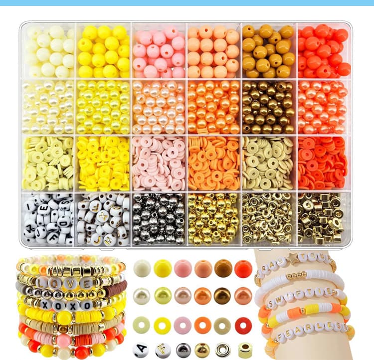Beads with Safety Scissors