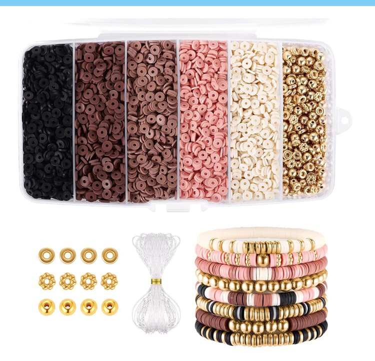 Assorted Colors Clay Beads