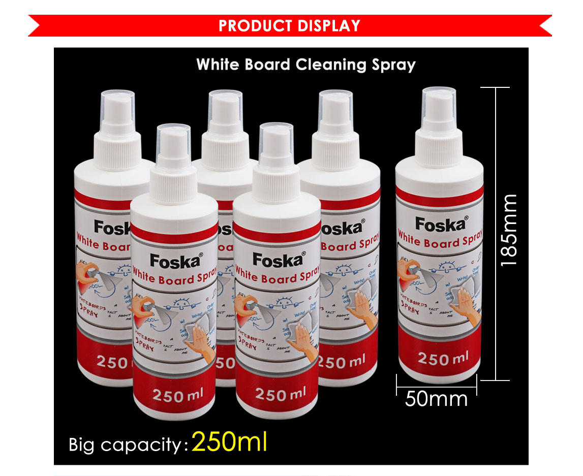 white Board cleaning spray