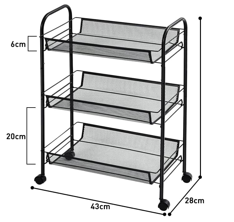 Storage tray rack trolley