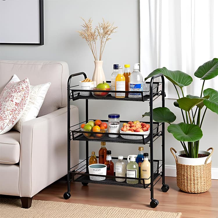 Mesh Tray Rack Trolley