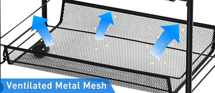 Rotating Mesh Rack Trolley