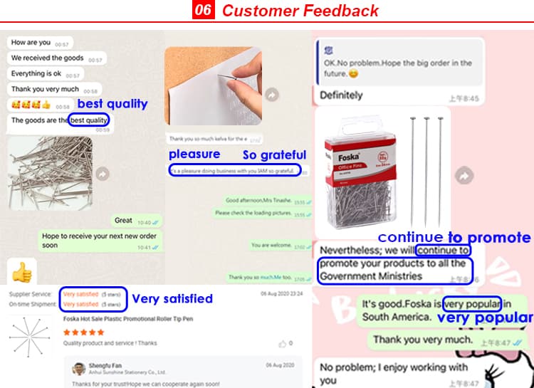 Feedback for Office Pins