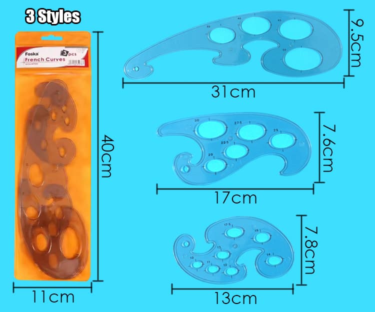 Transparent French Curve Transparent French Curve