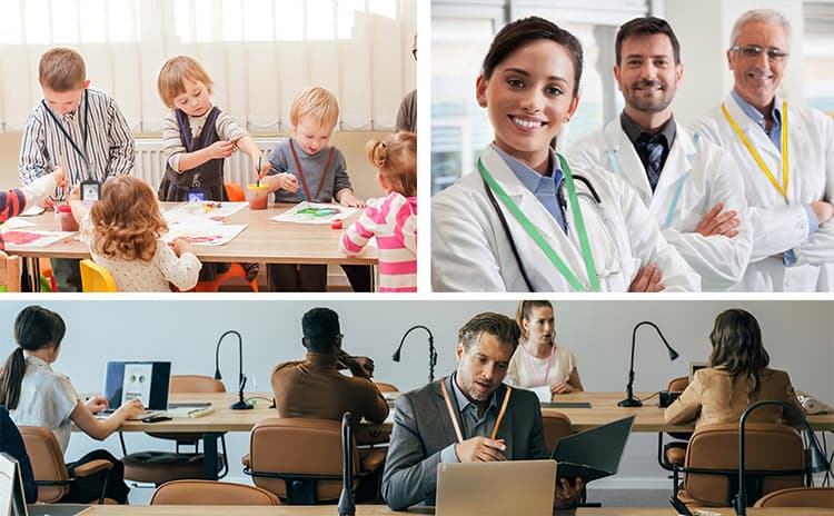 Professional PU Badge Holder