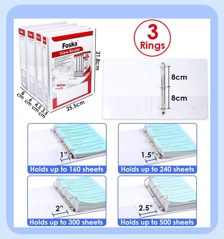 3 D-shaped Rings Binder 3 D-shaped Rings Binder