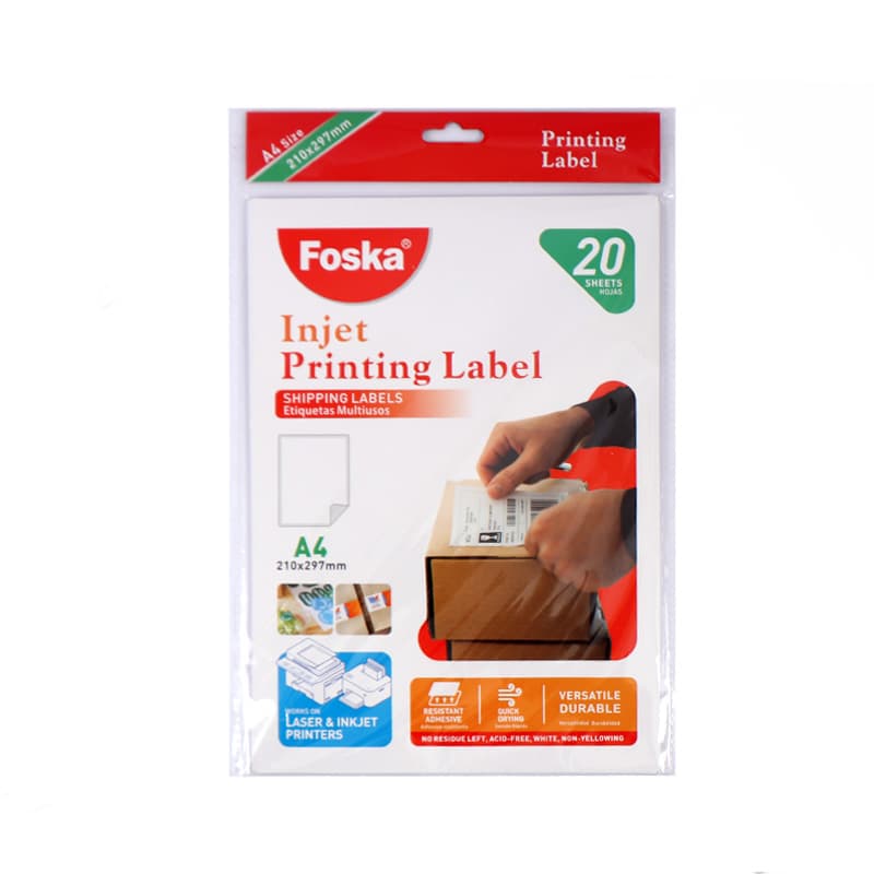 Inkjet Printable A4 Label