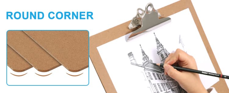 Wooden Paper Clip Board