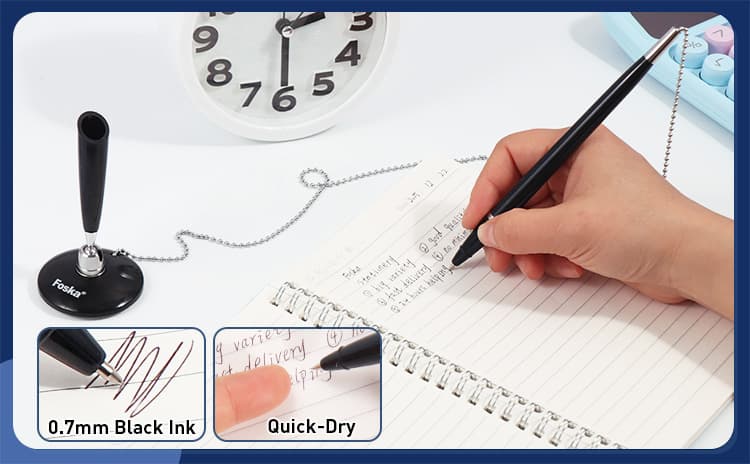 Black Gel Table Point Pen