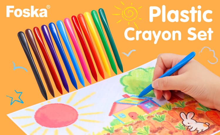 Not Easy to Break Plastic Crayon Not Easy to Break Plastic Crayon