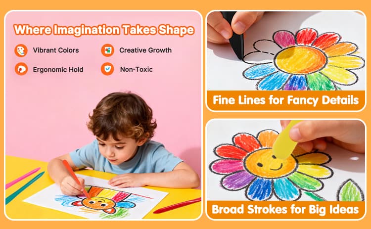 Plastic Crayon for Art Creation Plastic Crayon for Art Creation