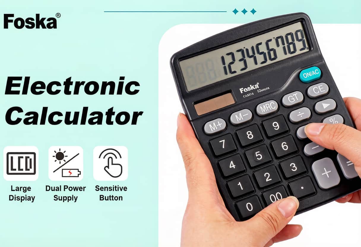 Japanese Quality Dual Power Calculator Japanese Quality Dual Power Calculator