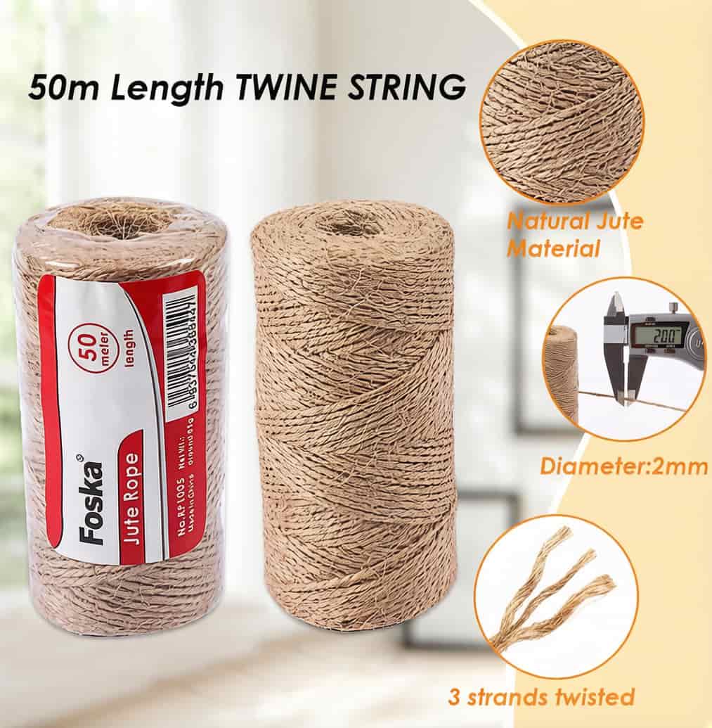 Coiled Natural Jute Twine Coiled Natural Jute Twine